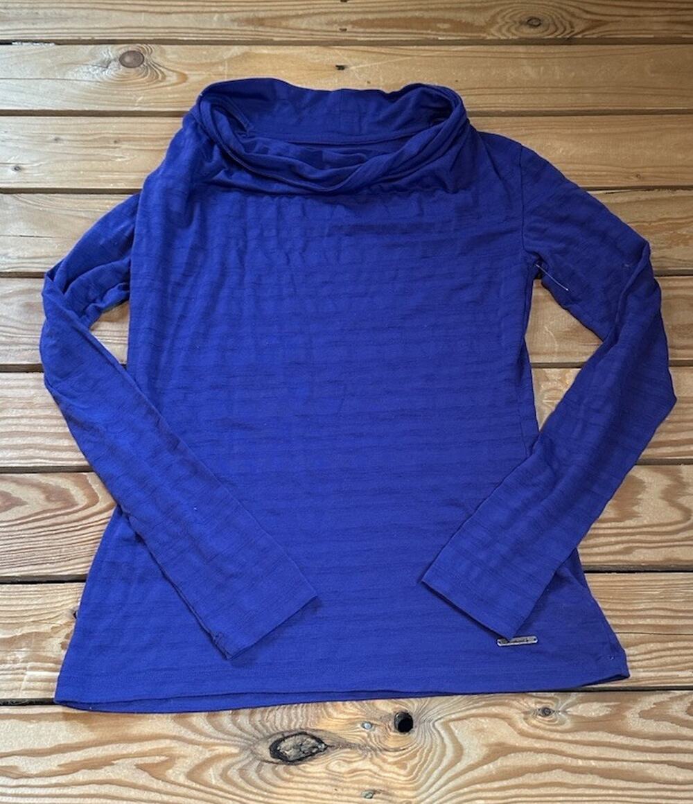 Smartwool Women’s Cowl neck Long Sleeve Top Size XS Purple F1